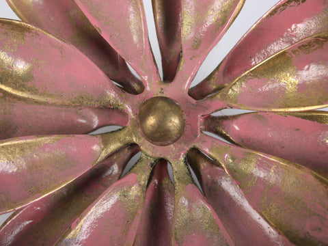 6" Brass Calendula Flower Wall Hanging | Home Decor