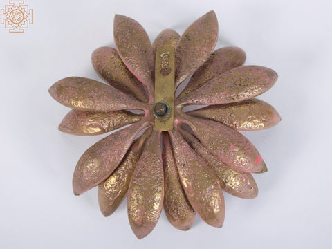 6" Brass Calendula Flower Wall Hanging | Home Decor