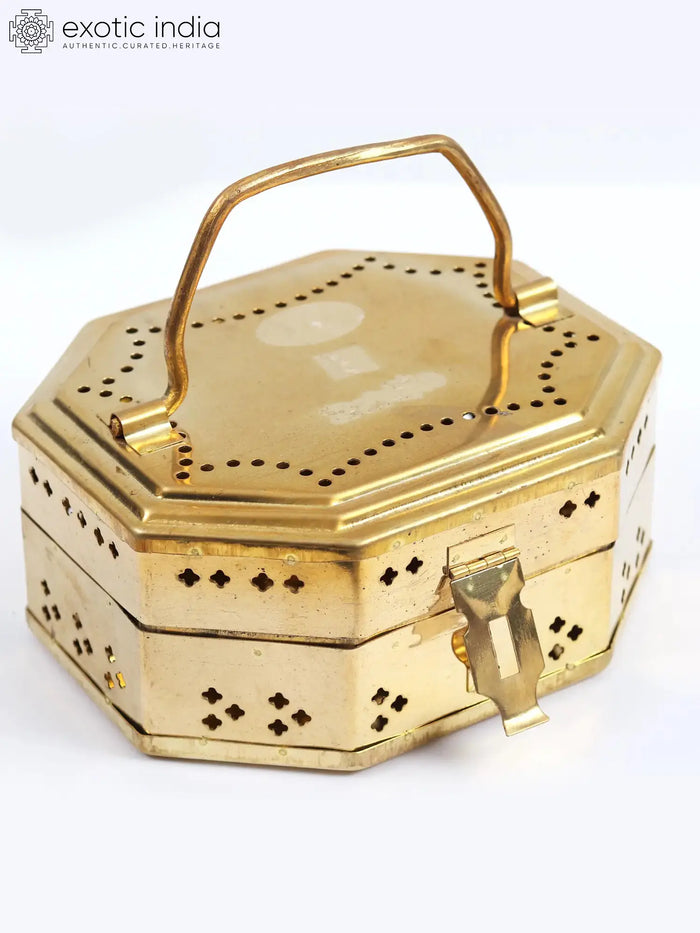 Brass Bal Gopala Ritual Travel Box for Pooja