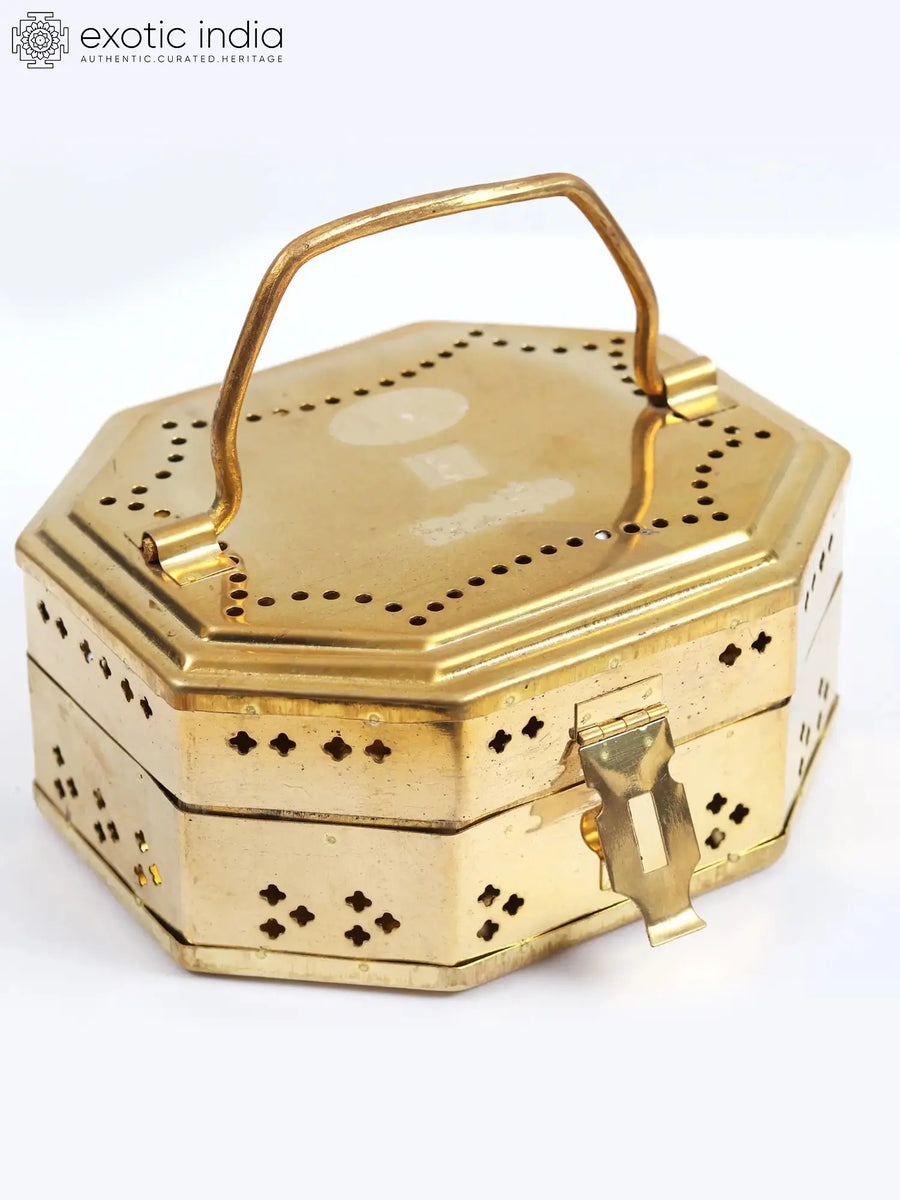 Brass Bal Gopala Ritual Travel Box for Pooja