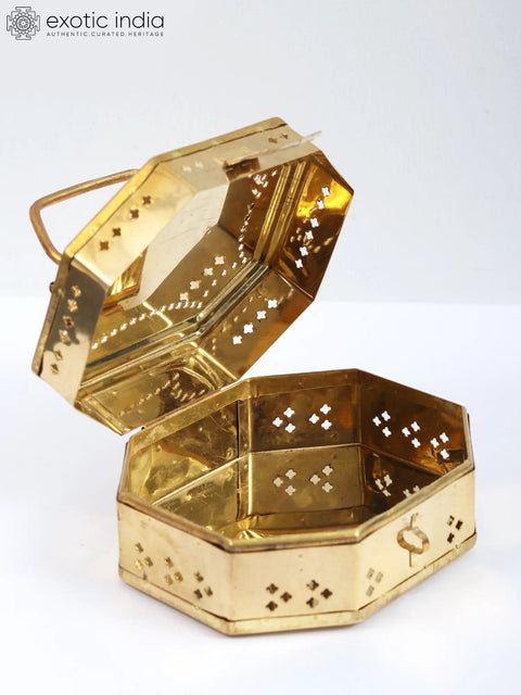 Brass Bal Gopala Ritual Travel Box