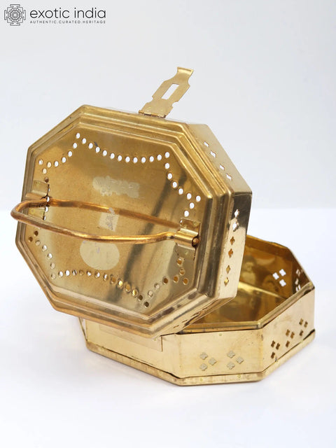 Brass Bal Gopala Ritual Travel Box