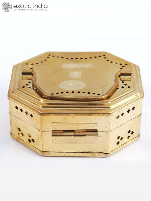 Brass Bal Gopala Ritual Travel Box