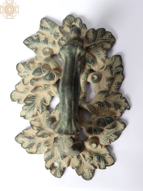 6" Brass Grapevine Design Door Handle