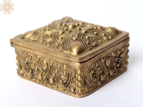 4" Designer Square Jewelry Box