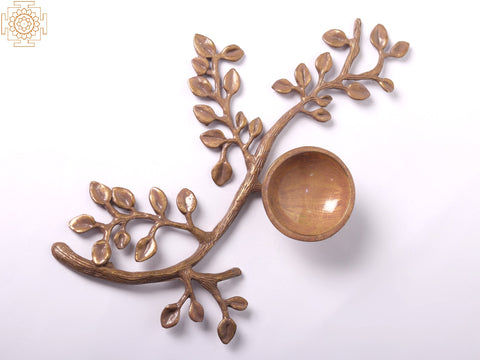 Hand-Painted Tree Branch Tealight Candle Holders