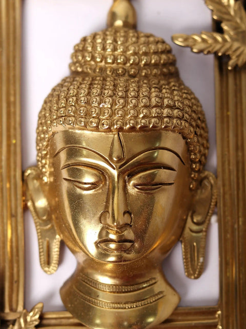 6" Brass Framed Buddha | Wall Hanging