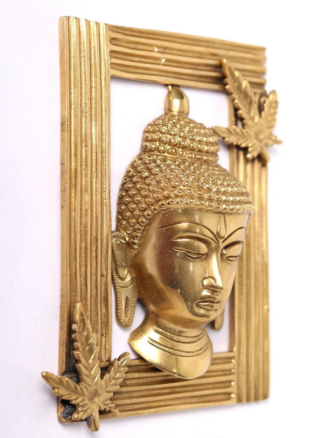 6" Brass Framed Buddha | Wall Hanging
