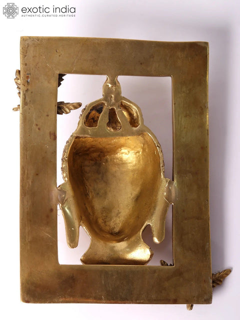 6" Brass Framed Buddha | Wall Hanging