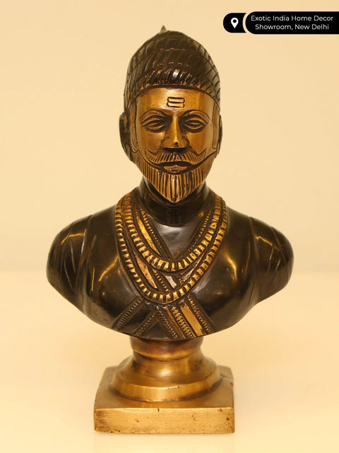 6" Brass Chatrapati Shivaji Maharaj