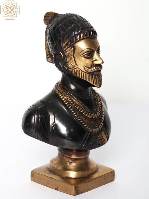 6" Brass Chatrapati Shivaji Maharaj