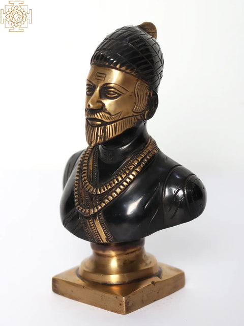 6" Brass Chatrapati Shivaji Maharaj