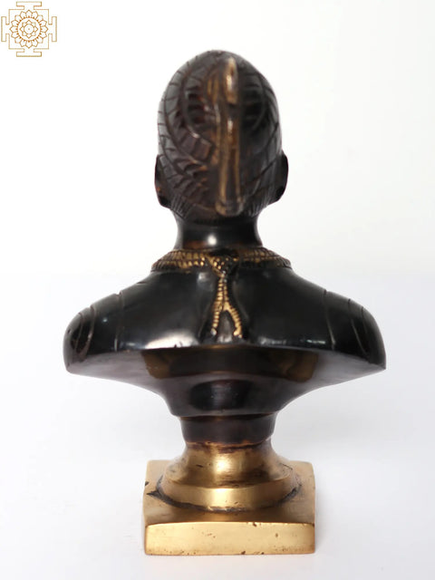 6" Brass Chatrapati Shivaji Maharaj