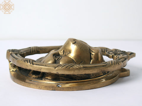 8" Brass Lion Door Knocker