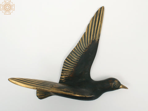 Decorative Birds In Brass (Set of 5) | Wall Decor