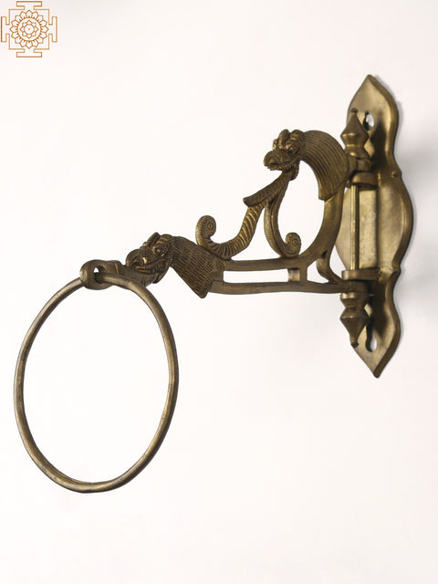 9" Brass Towel Hanger