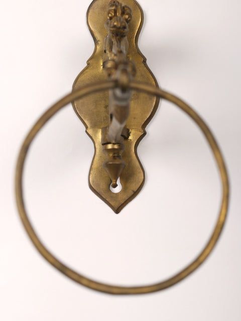 9" Brass Towel Hanger