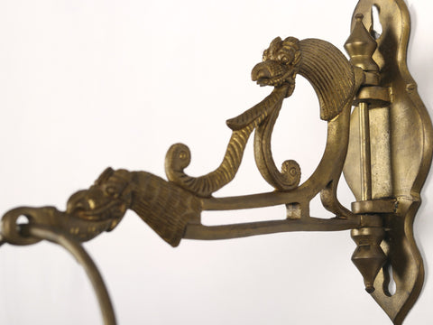 9" Brass Towel Hanger