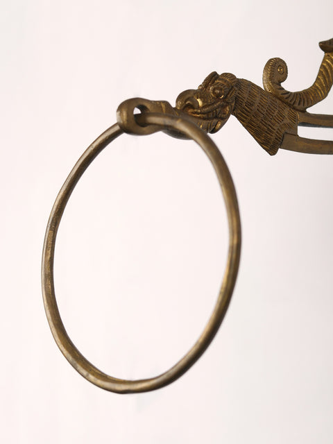 9" Brass Towel Hanger