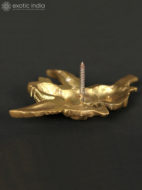 3" Small Brass Lord Gandharva Idol | Wall Décor