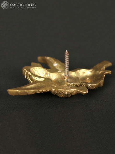 3" Small Brass Lord Gandharva Idol | Wall DŽcor