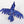 3" Small Hand-Painted Bird in Brass | Wall Decor