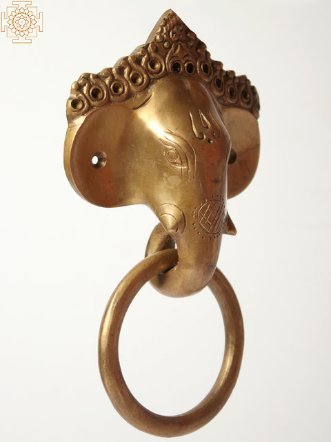 8" Brass Elephant Door Knocker | Home Decor Gift