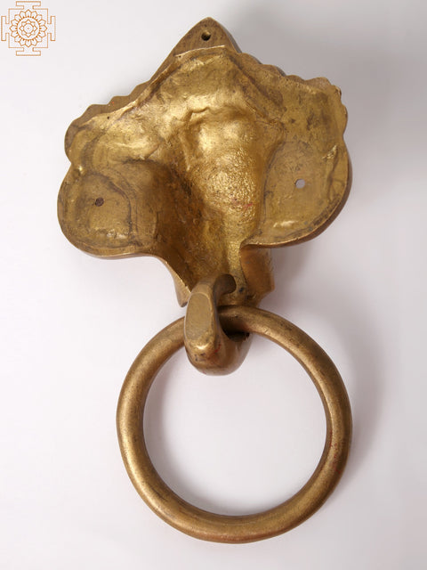 8" Brass Elephant Door Knocker | Home Decor Gift