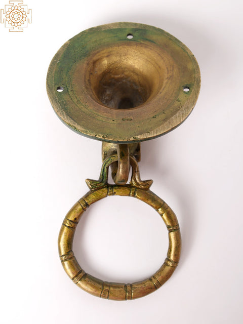Elephant Head Door Knocker in Brass