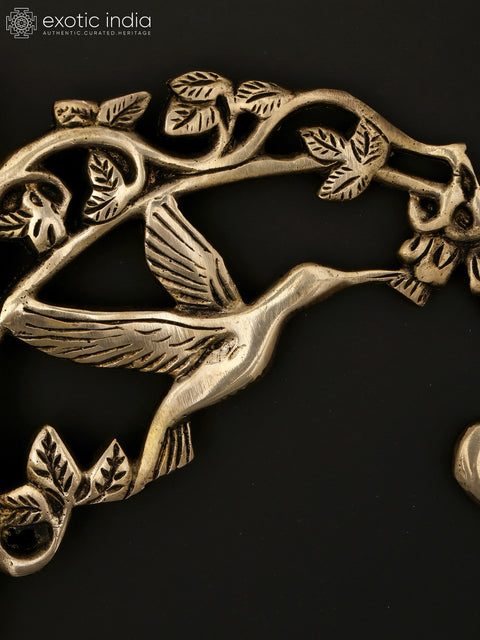 7" Brass Wall Hanging Bird Design Bracket | Home Decor