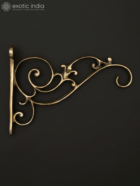 10" Brass Wall Hanging Mount Bracket | Home Decor