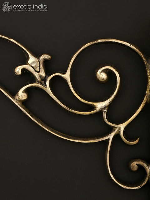 10" Brass Wall Hanging Mount Bracket | Home Decor