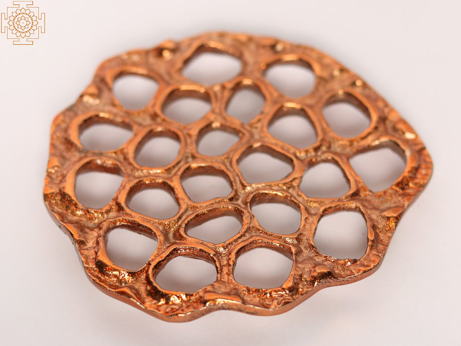 3" Small Brass Honeycomb Coaster for Home Decor