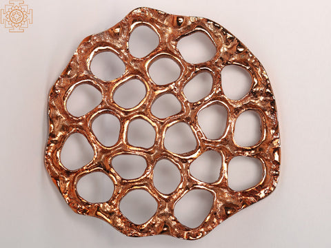 3" Small Brass Honeycomb Coaster