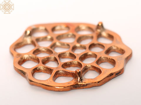 3" Small Brass Honeycomb Coaster