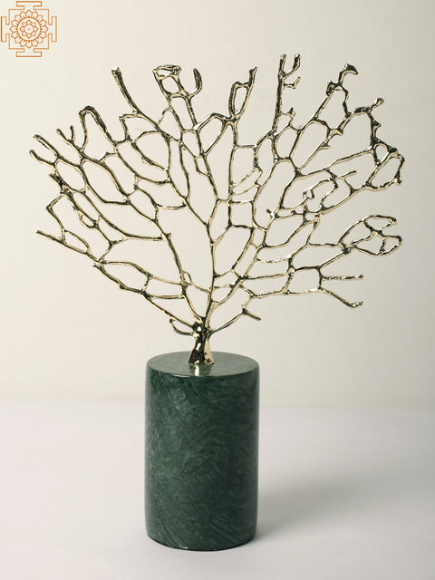Gold & Marble Tree Decor