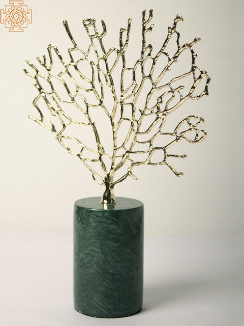 Gold & Marble Tree Decor
