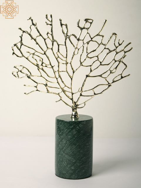 Gold & Marble Tree Decor