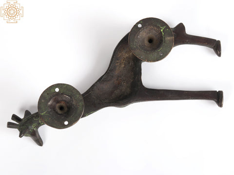 9" Brass Giraffe Door Handle