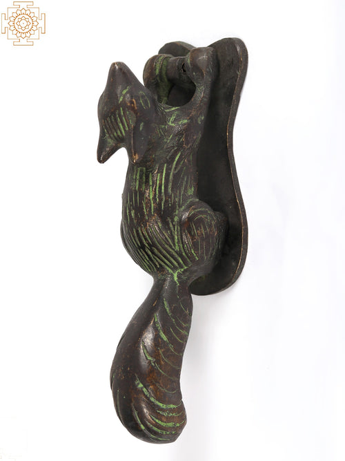 6" Brass Squirrel Door Knocker for Home Decor