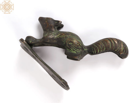 6" Brass Squirrel Door Knocker