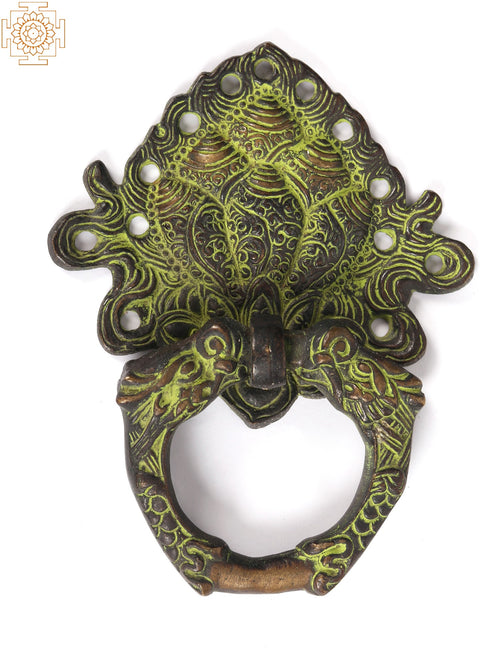 7" Conch Design Brass Door Knocker