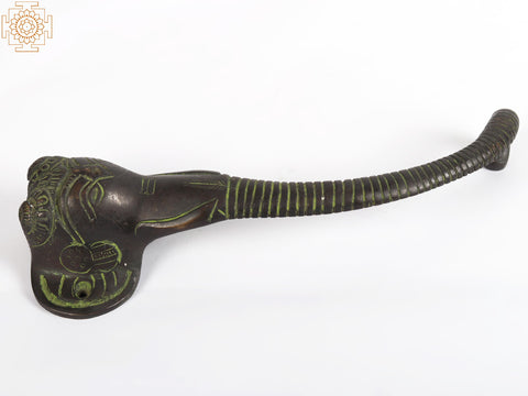 9" Elephant Head Door Handle