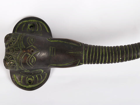 9" Elephant Head Door Handle