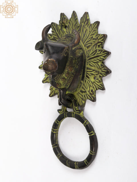 7" Brass Cow Door Knocker