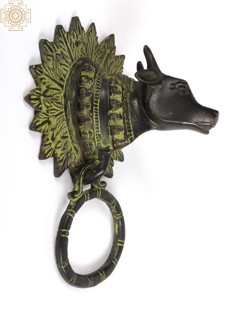 7" Brass Cow Door Knocker