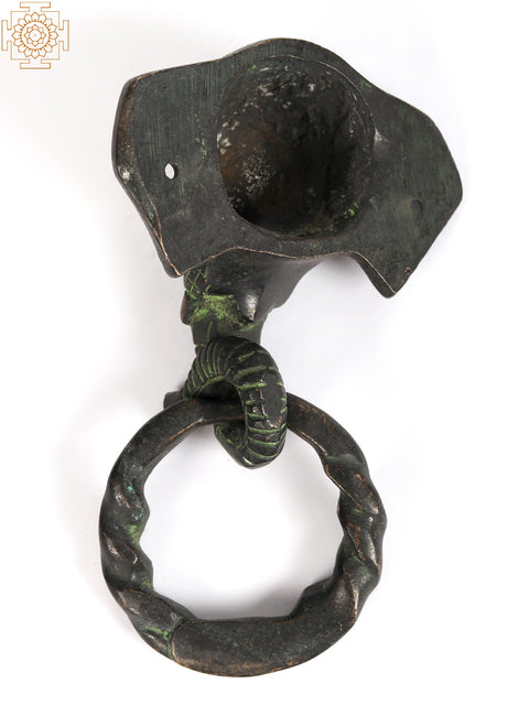 6" Brass Elephant Door Knocker | Unique Home Decor