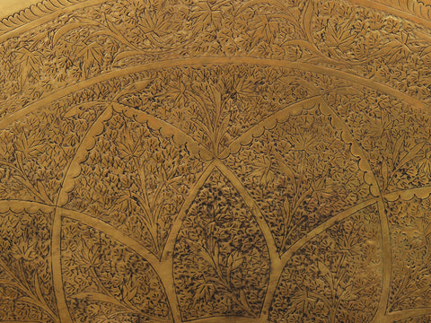 46" Large Brass Parat | Wall Hanging