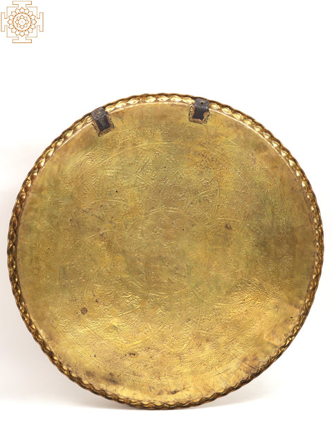 46" Large Brass Parat | Wall Hanging