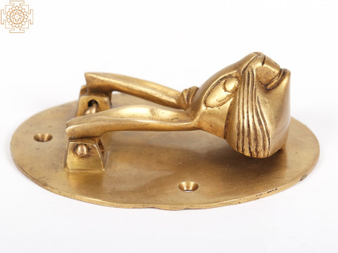 5" Brass Rabbit Design Door Knocker | Unique Home Decor